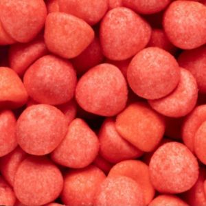 Beijinhos de morango crunch