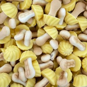 Bolacha cogumelo banana