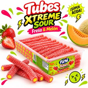 Tubos Morango e Melão ácidos